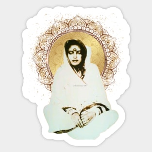 Anandamayi Ma absorbed in Samadhi Sticker